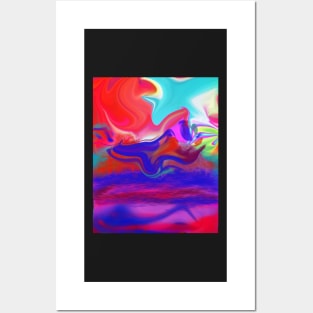 Abstract ocean , Posters and Art